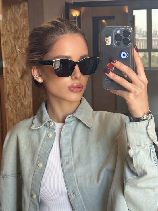 Celine Accessories - Black Cat-Eye Celine Sunglasses